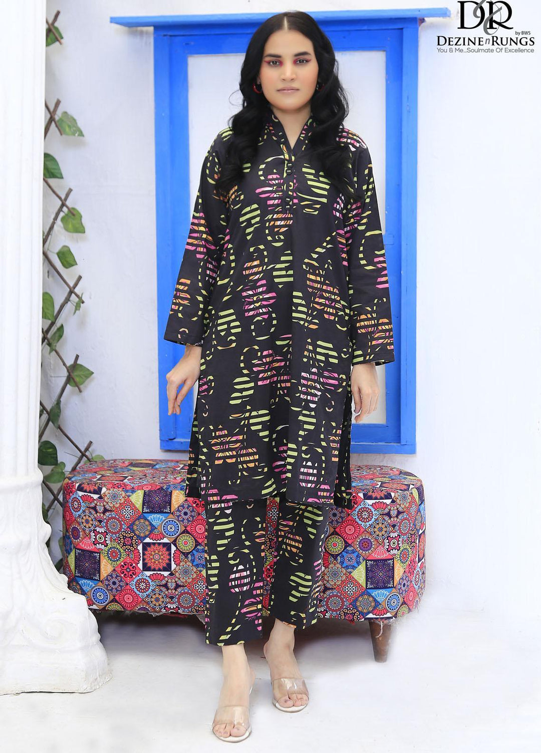 Dezine & Rungs Casual Pret Lawn 2 Piece Dress DNR23CP DNR-S01