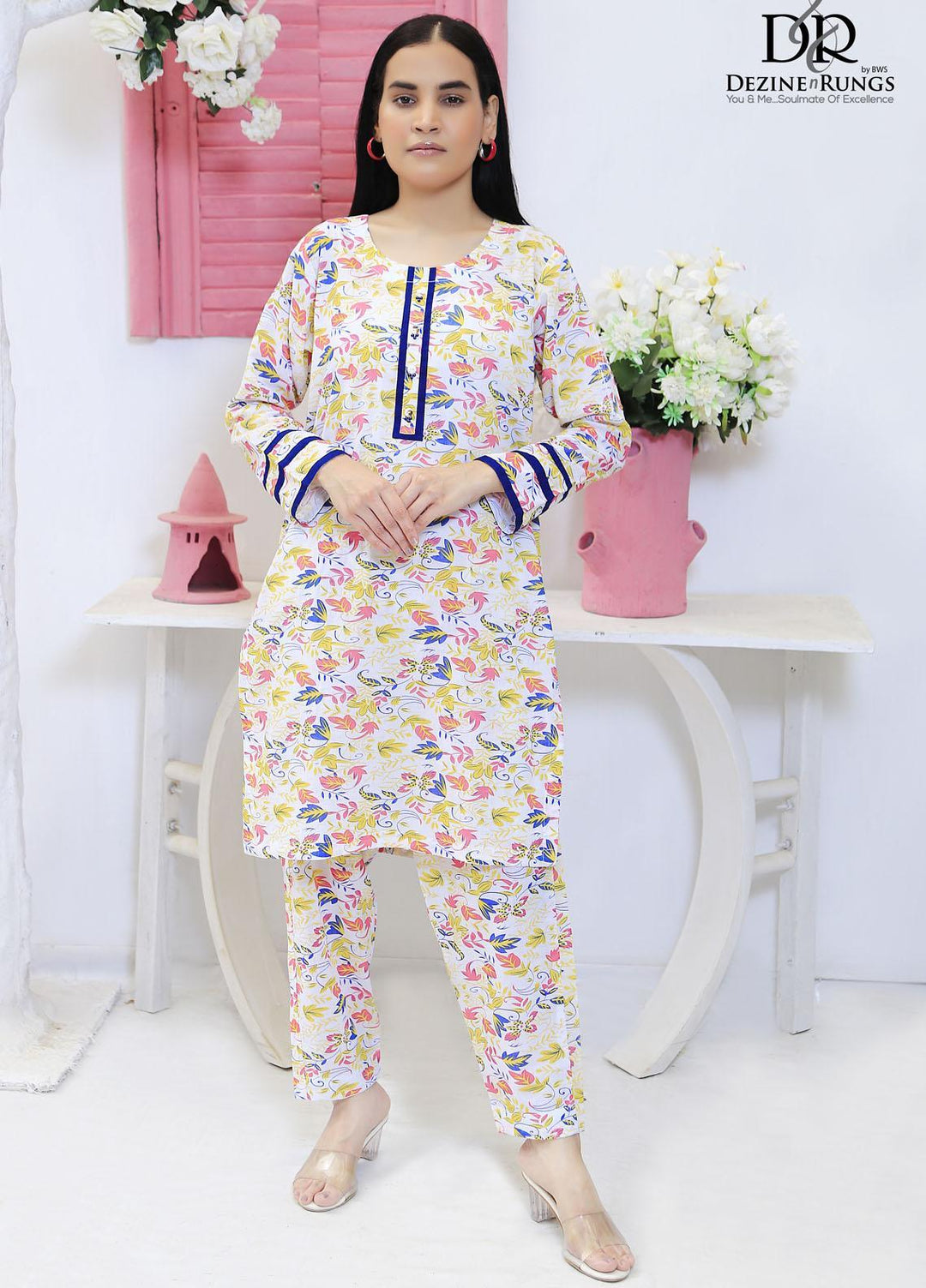 Dezine & Rungs Casual Pret Lawn 2 Piece Dress DNR23CP DNR-S03