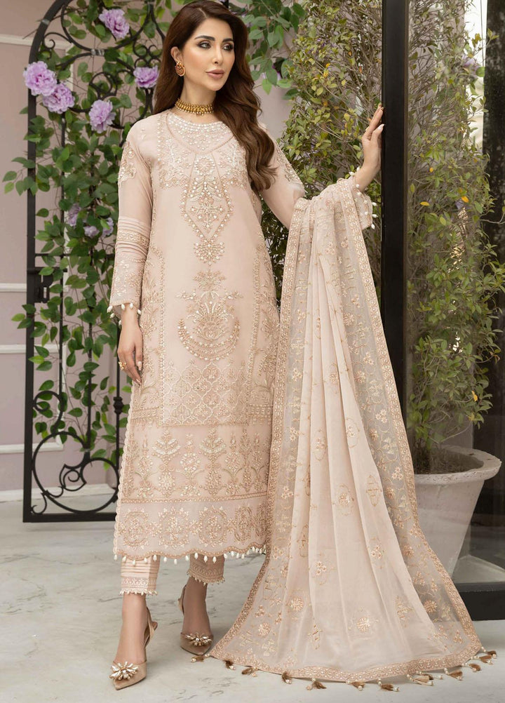 Dhaagay By Alizeh Fashion Embroidered Chiffon Suits Unstitched 3 Piece AFB23D 10 Rehar - Formal Collection