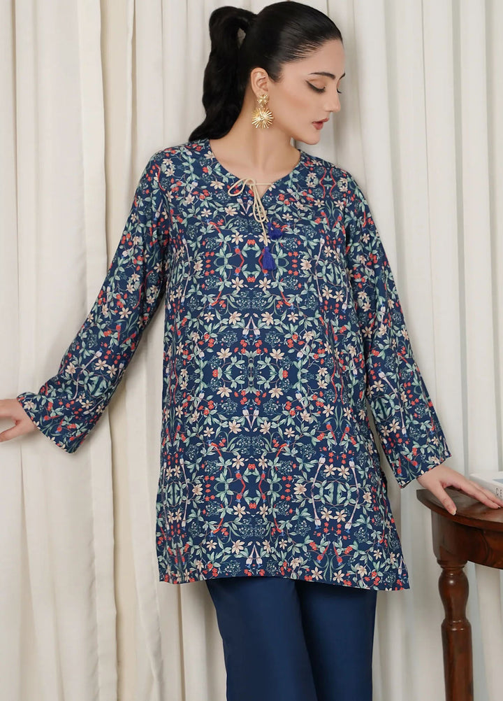 Dhaga Pret Printed Poly Cambric 2 Piece Suit Azure