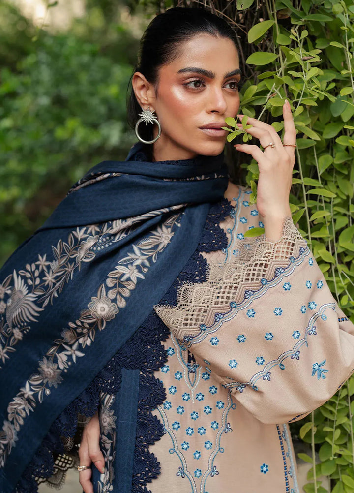 Diara By Bin Ilyas Embroidered Kotrai Suit Unstitched 3 Piece BI24DW 51-A - Winter Collection