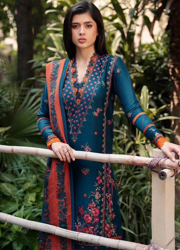 Diara By Bin Ilyas Embroidered Kotrai Suit Unstitched 3 Piece BI24DW 51-B - Winter Collection