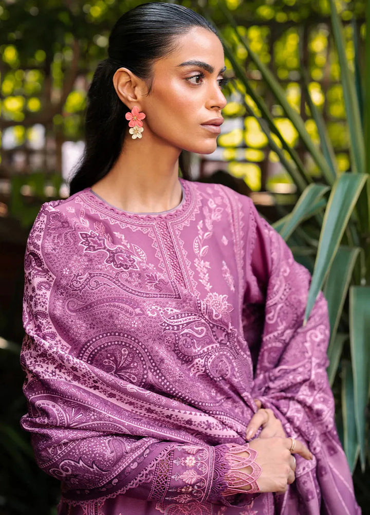 Diara By Bin Ilyas Embroidered Kotrai Suit Unstitched 3 Piece BI24DW 53-B - Winter Collection