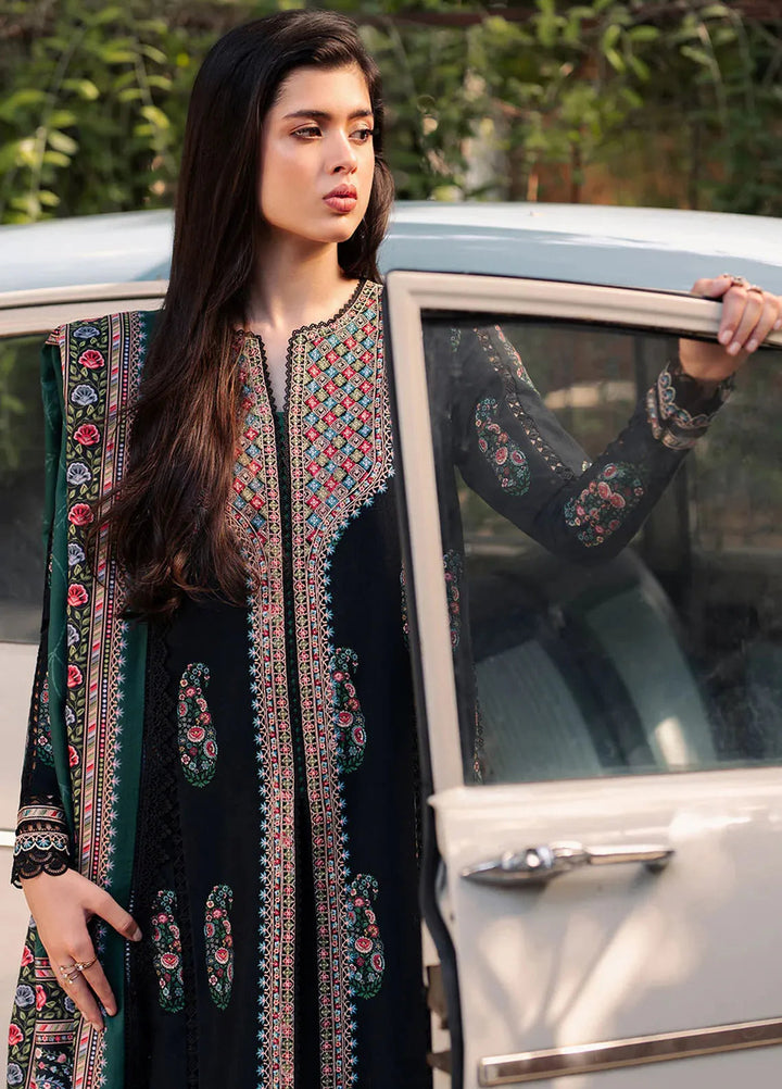 Diara By Bin Ilyas Embroidered Kotrai Suit Unstitched 3 Piece BI24DW 57-B - Winter Collection