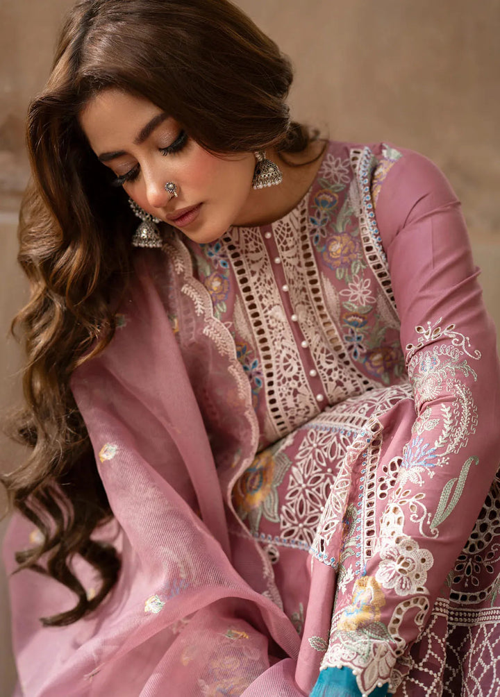Dilbaro By Bin Ilyas Embroidered Lawn Suits Unstitched 3 Piece BI24D 407B - Festive Collection