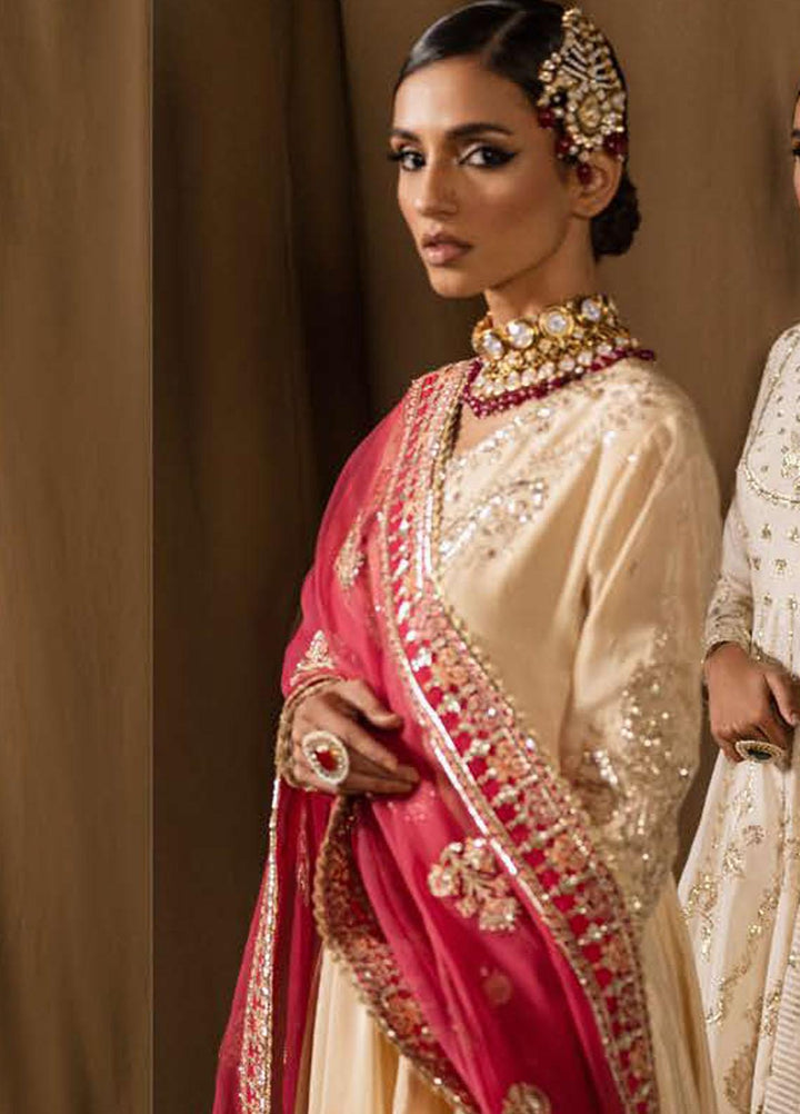 Divani By Afrozeh Embroidered Raw Silk Suits Unstitched 3 Piece AF22D 005 Raqs - Luxury Collection