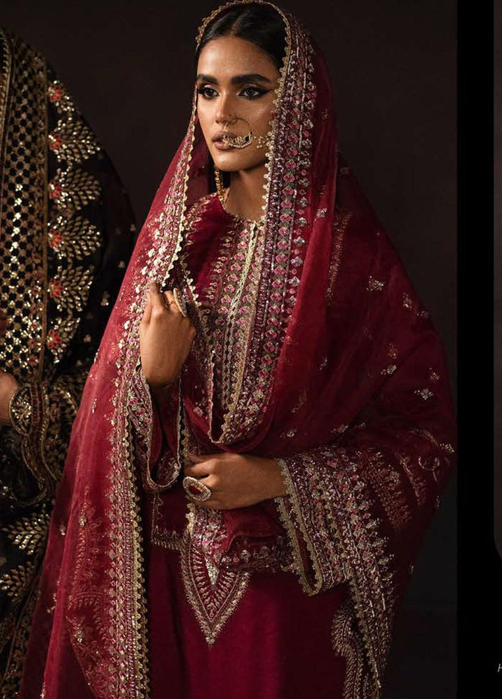 Divani By Afrozeh Embroidered Raw Silk Suits Unstitched 3 Piece AF22D 009 Roshan - Luxury Collection