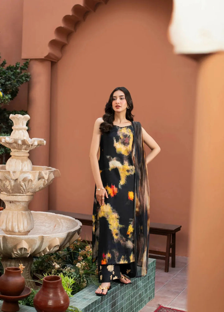 Dusky Delight by Feathers Pret Printed Lawn 3 Piece Suit Meraki