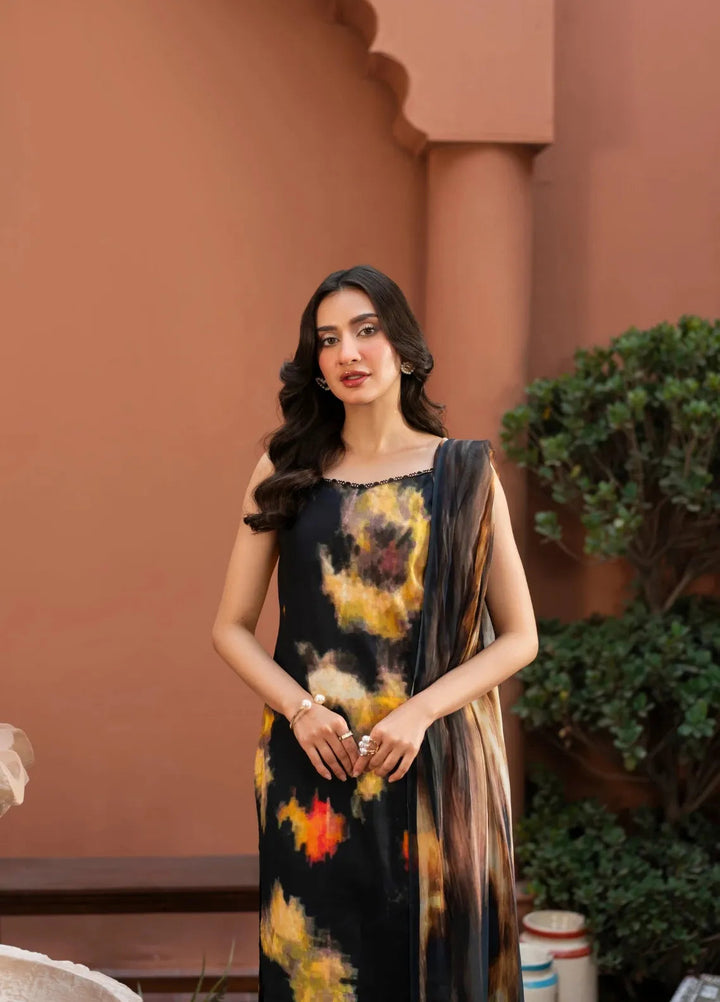 Dusky Delight by Feathers Pret Printed Lawn 3 Piece Suit Meraki