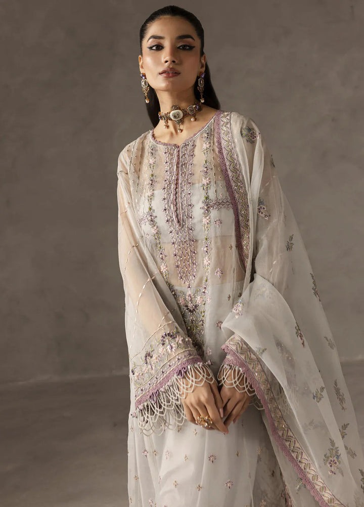 Eblouir by Imran Ramzan Embroidered Organza Suits Unstitched 3 Piece IR25EB Voile de Jasmin - Festive Collection