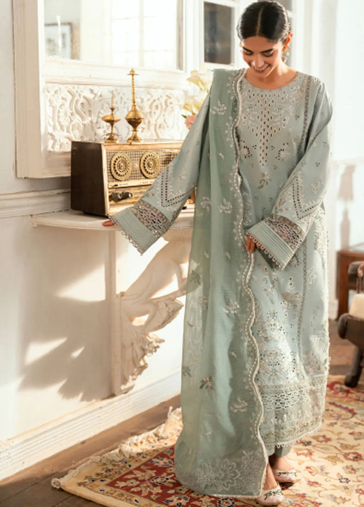 Eid Edit by Florent Embroidered Lawn Suits Unstitched 3 Piece FL25ED FEE D-5 A - Summer Collection