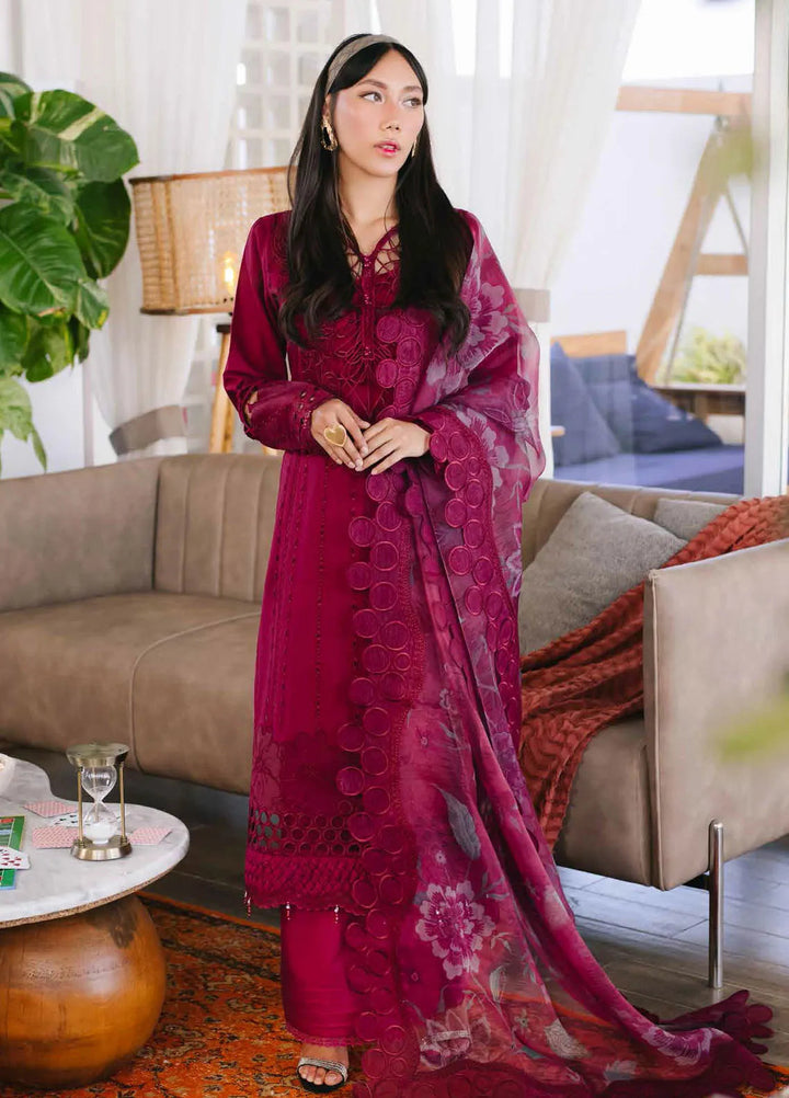 Eid Escape By Nureh Chikankari Lawn Suit Unstitched 3 Piece NU24EE NE-89 Leena - Festive Collection