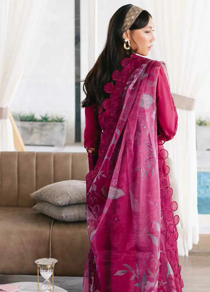 Eid Escape By Nureh Chikankari Lawn Suit Unstitched 3 Piece NU24EE NE-89 Leena - Festive Collection