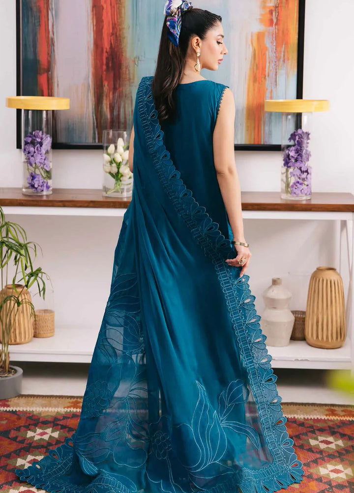 Eid Escape By Nureh Embroidered Lawn Suit Unstitched 3 Piece NU24EE NE-93 Zoee - Festive Collection