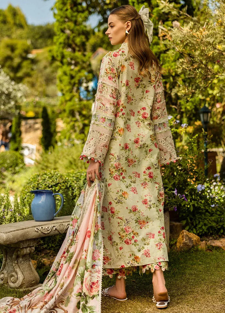 Elaf Chikankari Lawn Suits Unstitched 3 Piece EF25PC ELK-04A Dear Paradise - Summer Collection