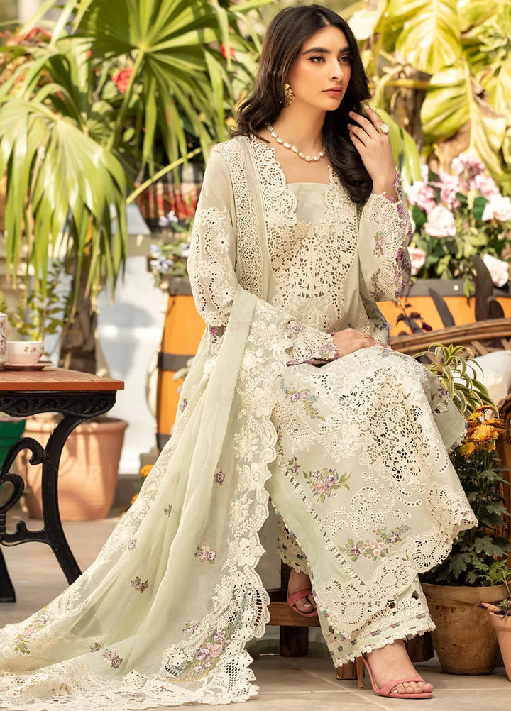 Elaf Embroidered Lawn Suit Unstitched 3 Piece EF25LL ELM-01 B Sanaa - Summer Collection