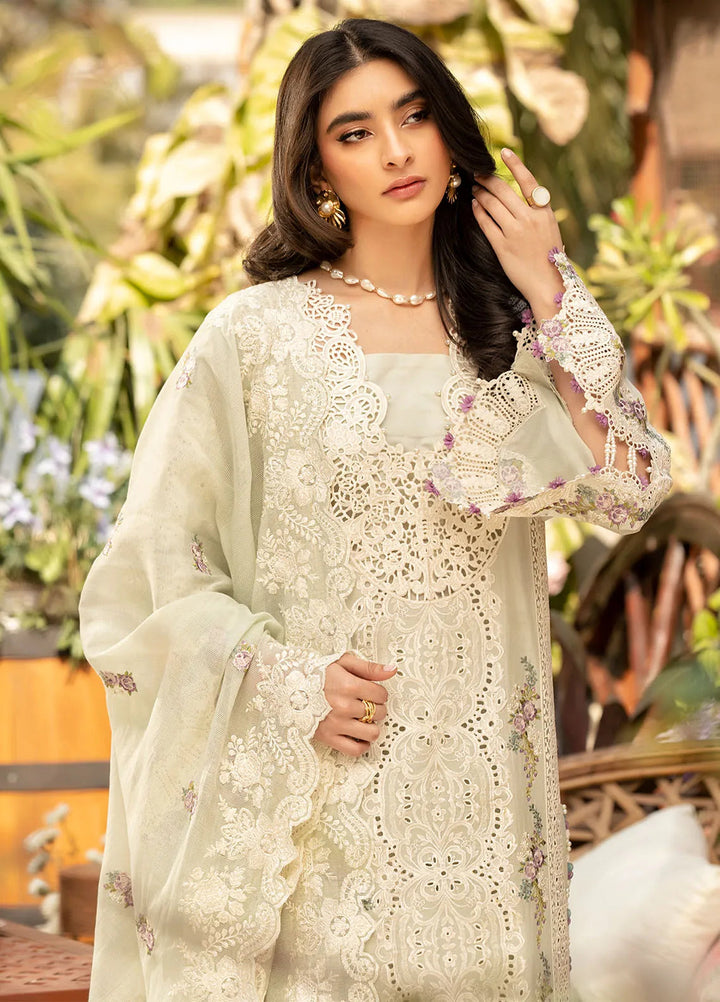 Elaf Embroidered Lawn Suit Unstitched 3 Piece EF25LL ELM-01 B Sanaa - Summer Collection