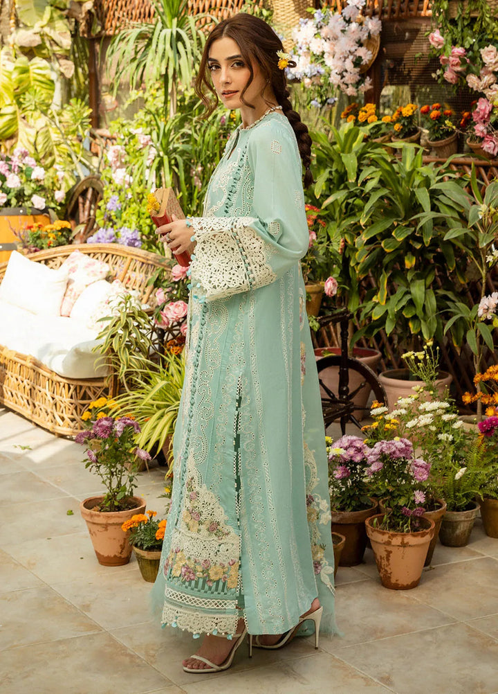 Elaf Embroidered Lawn Suit Unstitched 3 Piece EF25LL ELM-07 A Zarafshan - Summer Collection