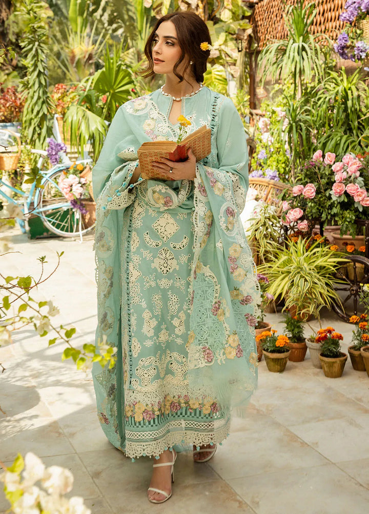 Elaf Embroidered Lawn Suit Unstitched 3 Piece EF25LL ELM-07 A Zarafshan - Summer Collection