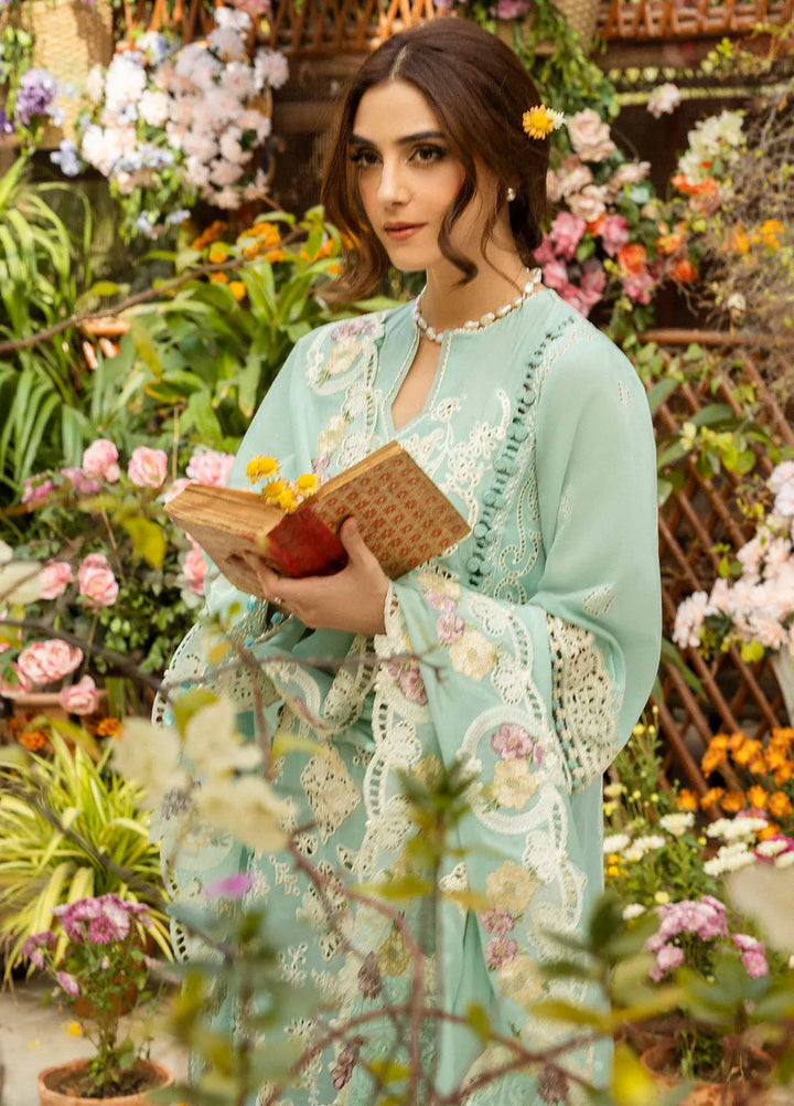 Elaf Embroidered Lawn Suit Unstitched 3 Piece EF25LL ELM-07 A Zarafshan - Summer Collection