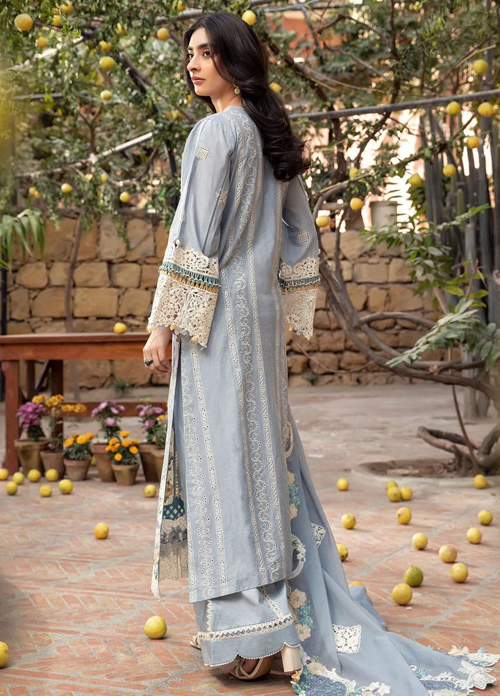Elaf Embroidered Lawn Suit Unstitched 3 Piece EF25LL ELM-07 B Mahreen - Summer Collection