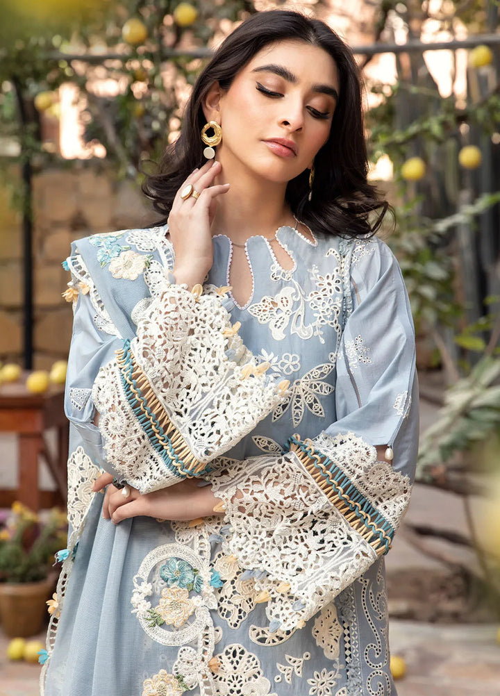 Elaf Embroidered Lawn Suit Unstitched 3 Piece EF25LL ELM-07 B Mahreen - Summer Collection
