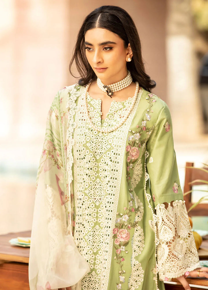 Elaf Embroidered Lawn Suit Unstitched 3 Piece EF25LL ELM-08 Fizzah - Summer Collection