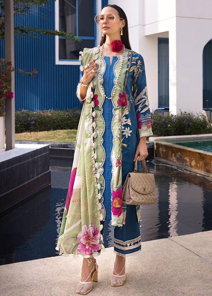 Elaf Printed Lawn Suits Unstitched 3 Piece EF24P EOP-08B Whimsy Toscana - Summer Collection
