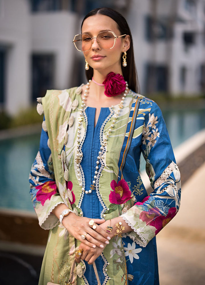 Elaf Printed Lawn Suits Unstitched 3 Piece EF24P EOP-08B Whimsy Toscana - Summer Collection