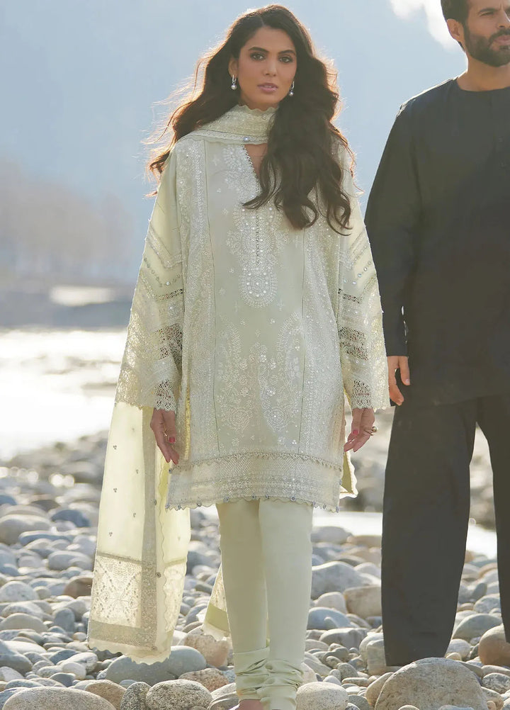 Elan Embroidered Lawn Suits Unstitched 3 Piece EL24L D-12A Zeina - Summer Collection