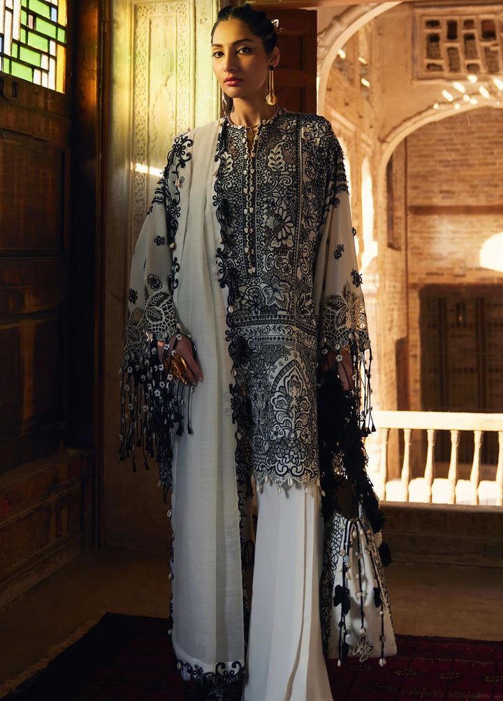 Elan Embroidered Lawn Suits Unstitched 3 Piece EL25LL EL25-02 B Isla - Luxury Collection