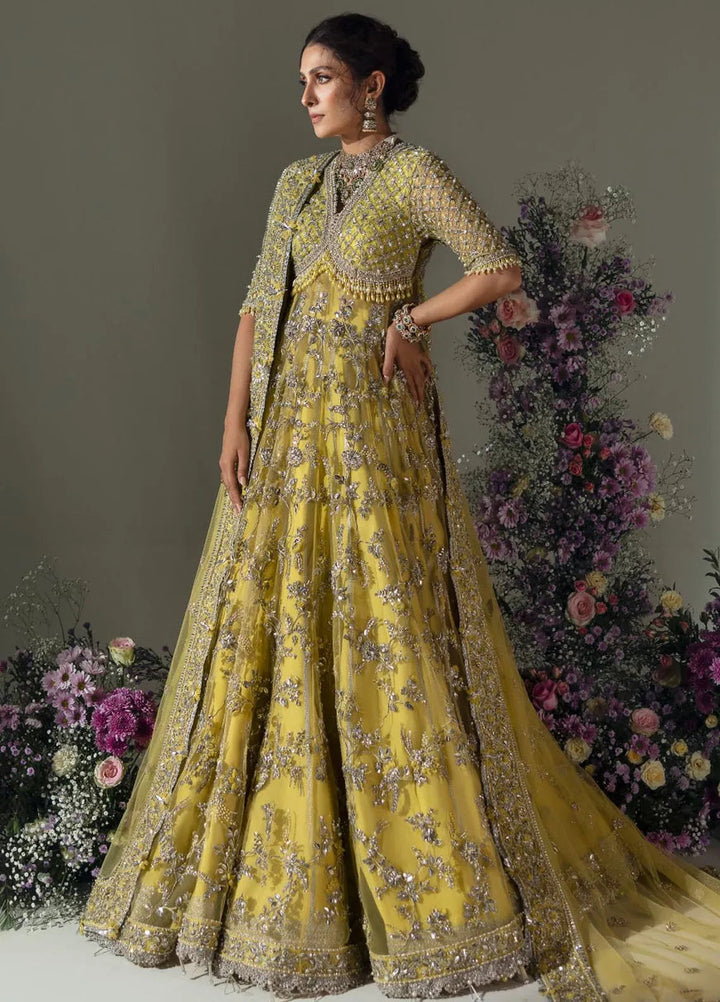 Elan Embroidered Suits Unstitched 3 Piece EC24-03 Lime Blossom - Wedding Collection