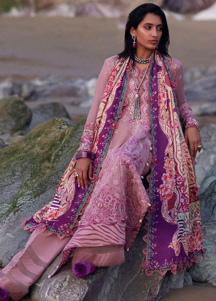 Elan Embroidered Karandi Suits Unstitched 3 Piece EL23UW EW23-01 Fezeh - Winter Collection