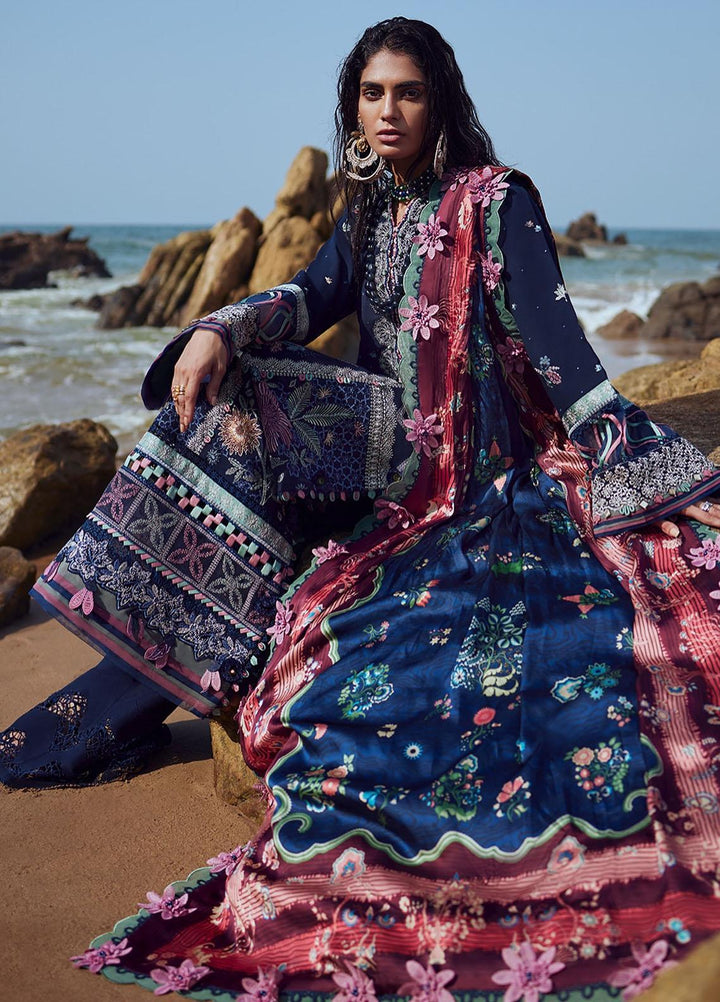 Elan Embroidered Khaddar Suits Unstitched 3 Piece EL23UW EW23-06 Darien - Winter Collection