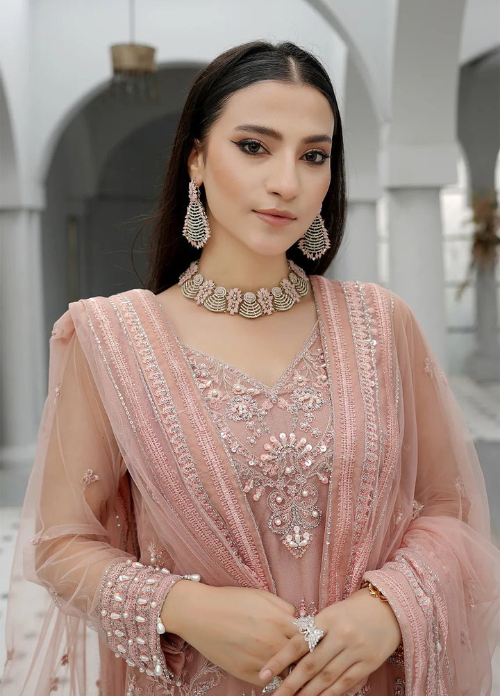 Elegance by Layout Embroidered Net Suits Unstitched 4 Piece LO24EL Aurelie - Festive Collection