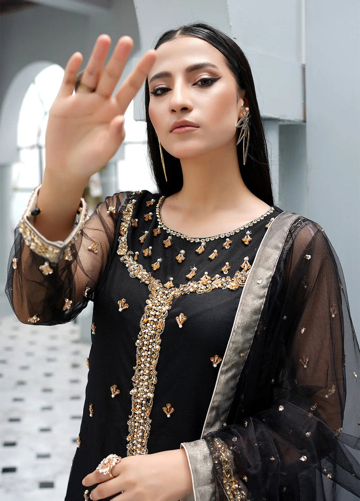 Elegance by Layout Embroidered Net Suits Unstitched 4 Piece LO24EL Camila - Festive Collection