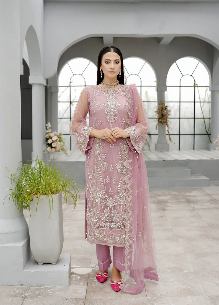 Elegance by Layout Embroidered Net Suits Unstitched 4 Piece LO24EL Desiree - Festive Collection