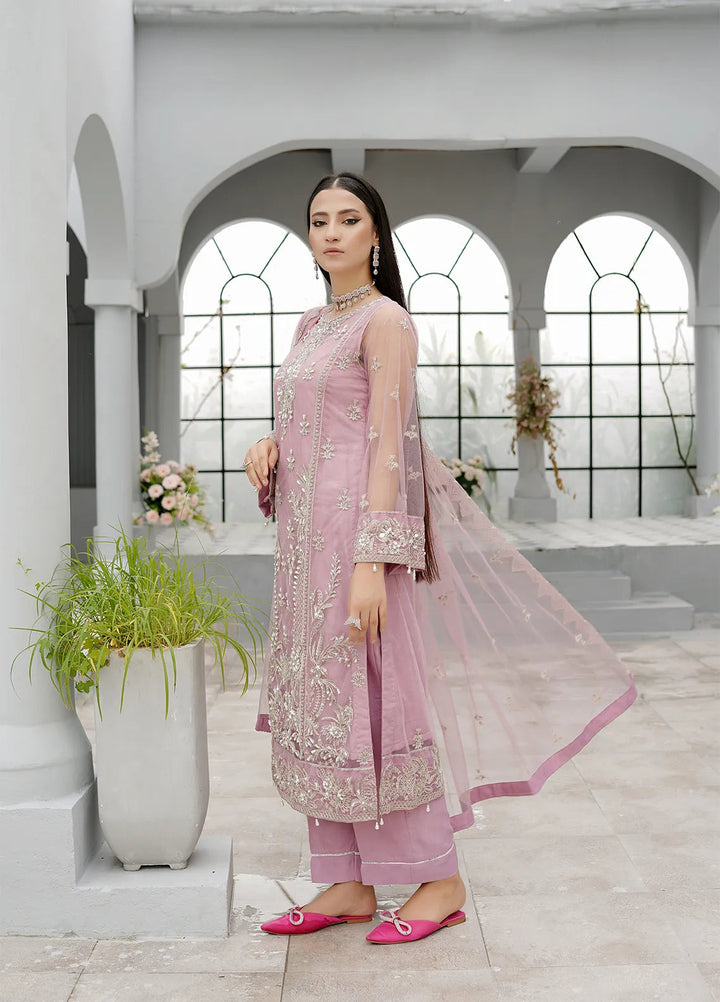 Elegance by Layout Embroidered Net Suits Unstitched 4 Piece LO24EL Desiree - Festive Collection