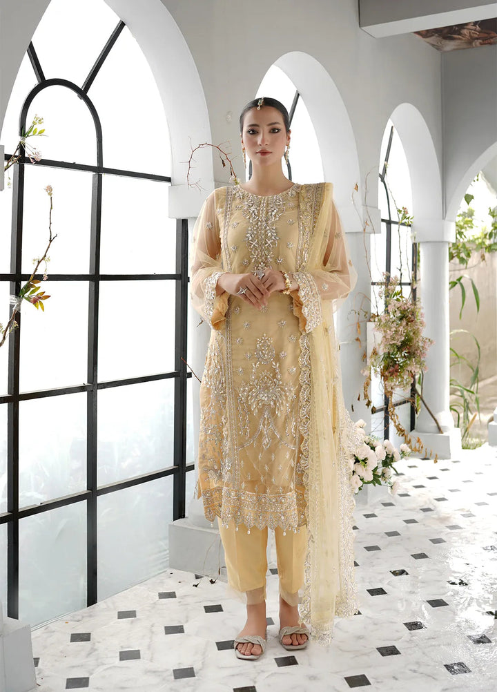 Elegance by Layout Embroidered Net Suits Unstitched 4 Piece LO24EL Maya - Festive Collection