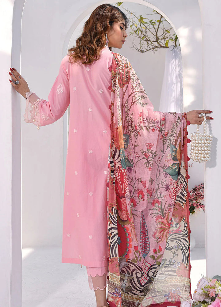 Elsyia By Fiona Embroidered Lawn Suit Unstitched 3 Piece FO24E Prestige - Summer Collection