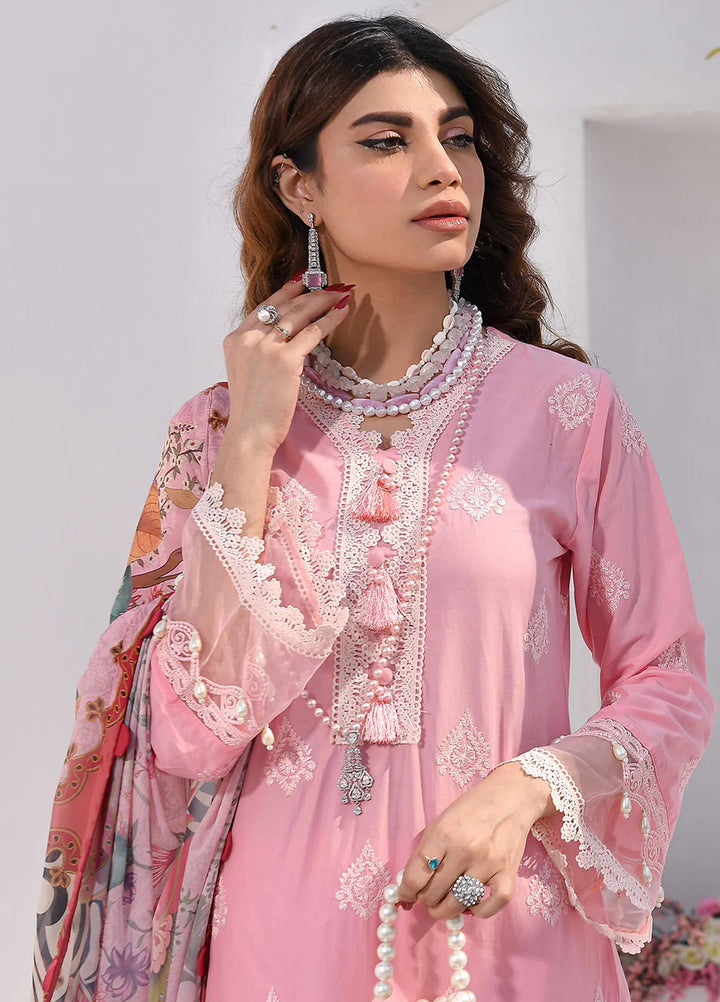 Elsyia By Fiona Embroidered Lawn Suit Unstitched 3 Piece FO24E Prestige - Summer Collection