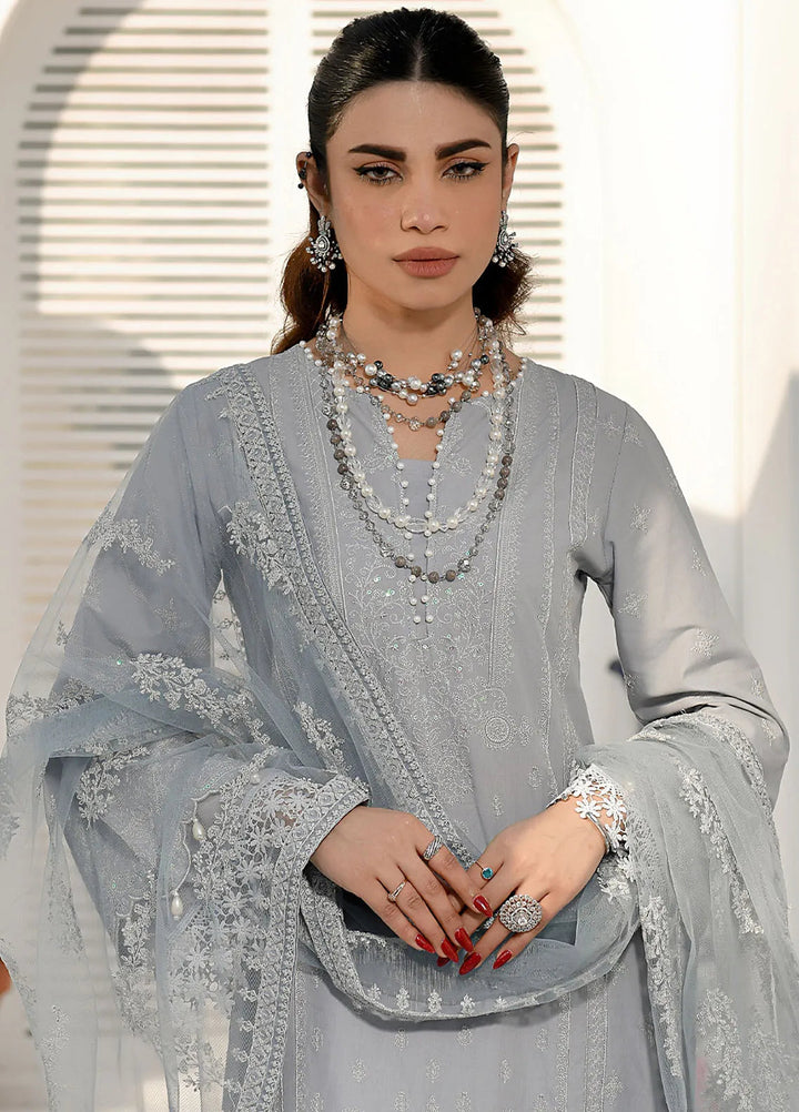 Elsyia By Fiona Embroidered Lawn Suit Unstitched 3 Piece FO24E Reindeer - Summer Collection