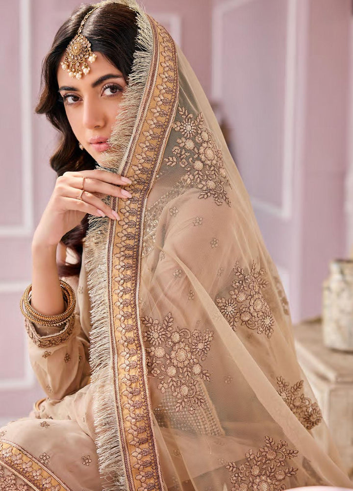 Emaan Adeel Embroidered Chiffon Suits Unstitched 3 Piece EA23FE FT-02 - Luxury Festive Collection