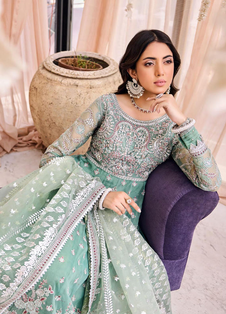 Emaan Adeel Embroidered Organza Suits Unstitched 3 Piece EA23FE FT-03 - Luxury Festive Collection
