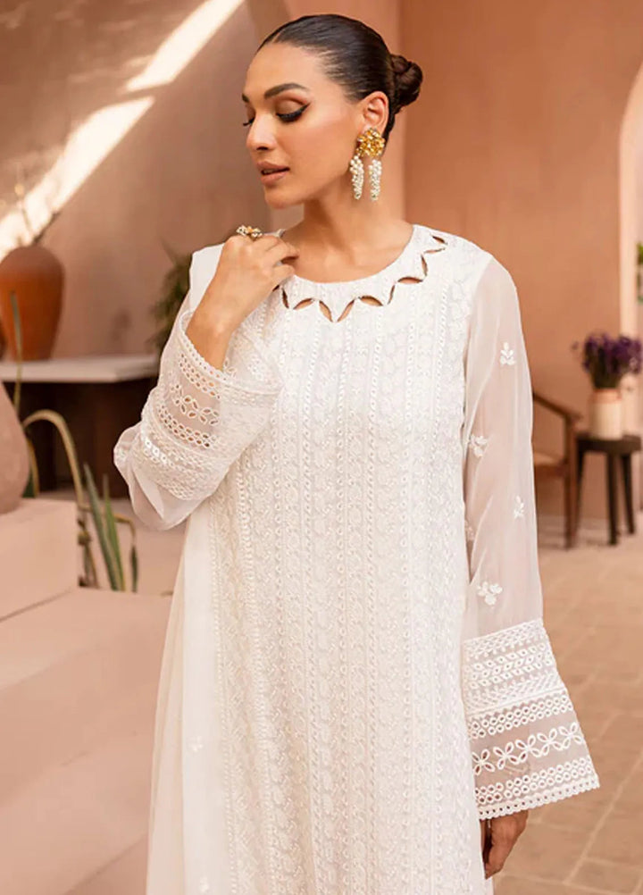 Ensembles By Azure  Embroidered Chiffon Suit Unstitched 4 Piece AZ24EF RAES-066 Royal Allure - Festive Collection