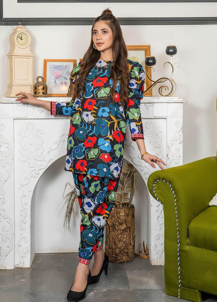 Eshaal Adina By AY Textile Printed Khaddar Suits Unstitched 2 Piece AYT22ES 1A - Winter Collection