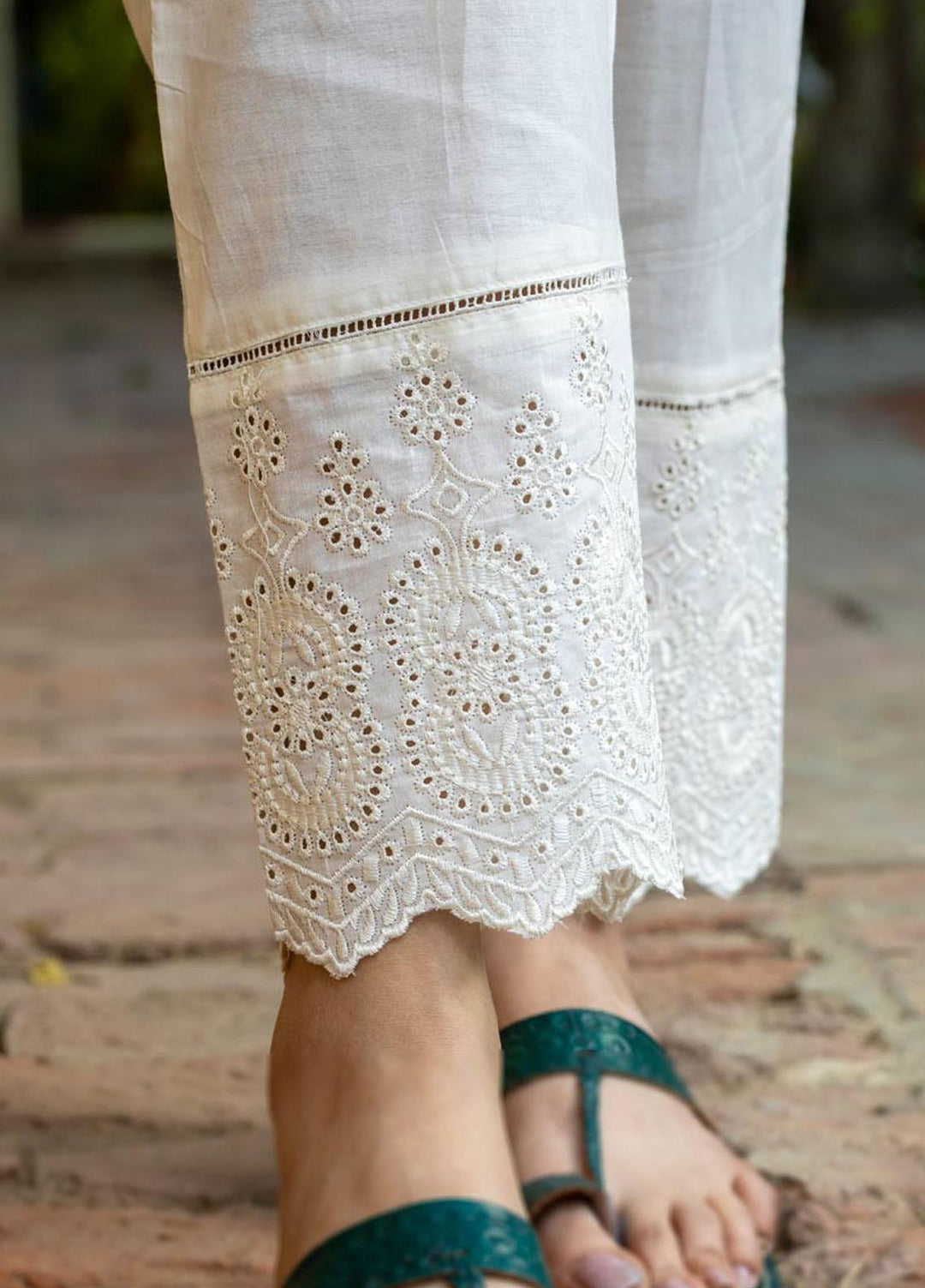 AY Textile Pret Cambric Trouser D-01 OFF WHITE