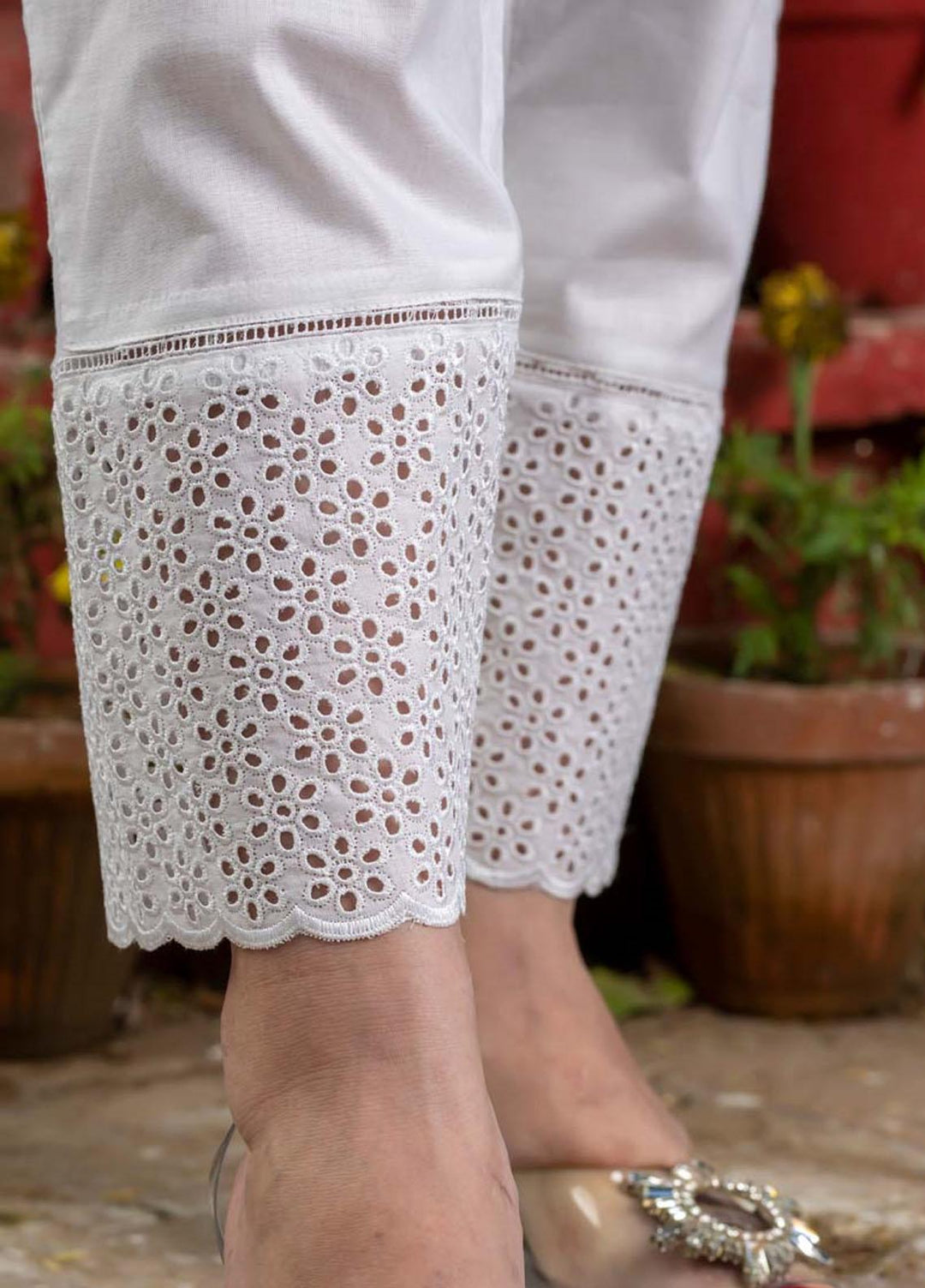 AY Textile Pret Cambric Trouser D-04 OFF WHITE