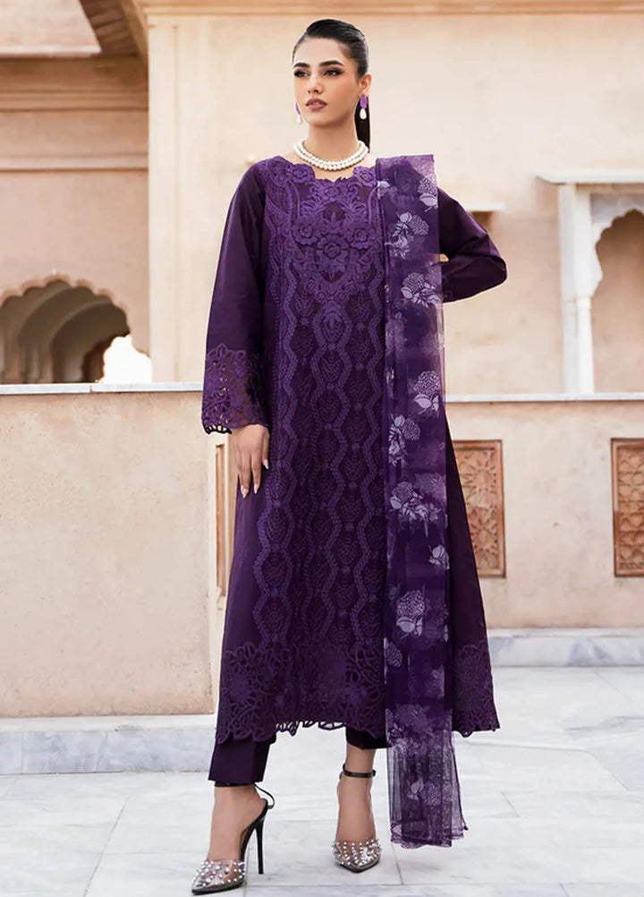 Esra Fashion Pret Embroidered Lawn 3 Piece Suit LX-24-09