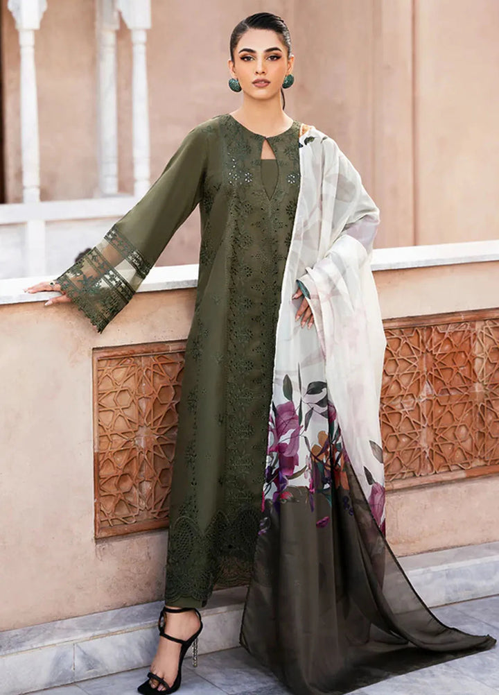 Esra Fashion Pret Embroidered Lawn 3 Piece Suit LX-24-10
